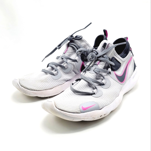 Nike Shoes - Women's Nike flex solar soft running shoes colors gray and pink size 11